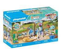 PLAYMOBIL Horses of Waterfall 71637 Escuela Moderna de equitación, Incluyendo una Plataforma de Lunging móvil, un Caballo y Accesorios, Juguetes sostenibles para niños y niñas a Partir de 5 años