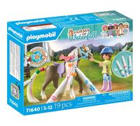 PLAYMOBIL Horses of Waterfall 71640 Set de Caballos Lavables, Incluyendo una Figura, un Caballo y Tres marcadores Crayola, Juguetes artísticos para niños y niñas a Partir de 5 años