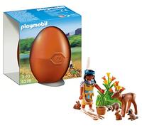 PLAYMOBIL Huevos - Nativa Americana con Animales del Bosque (5278)