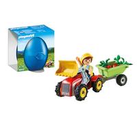PLAYMOBIL Huevos - Niño con Tractor, playset (4943)