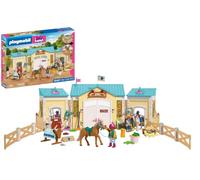 PLAYMOBIL | I Love Horses | Gran Centro Ecuestre | Rancho Western con Pista Cubierta, Boxes, Zona de Lavado, Valla y Amplio Accesorio | para niños a Partir de 4 años | 72127