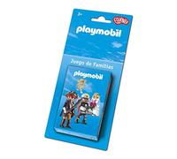 Fournier- Playmobil-Juego de Familias Baraja de Cartas Infantil, Color Azul (1044178)