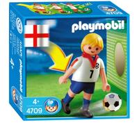 PLAYMOBIL JUGADOR DE FÚTBOL INGLATERRA, 4709, TIENDA CON LICENCIA OFICIAL