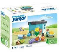 PLAYMOBIL Junior 71690 Casa de Animales, Incluye Cuatro Mascotas y Plato de clasificación, Juguete sostenible Hecho de plásticos a Base de Plantas, Juguetes para niños a Partir de 1 año