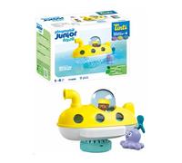 PLAYMOBIL Junior Aqua & Tinti 71440 Submarino de Colores, Barco Submarino con cúpula Desmontable, con Tres tabletas de baño Tinti, Juguetes para niños y niñas a Partir de 1 año