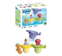 PLAYMOBIL | Junior Aqua | Vasito Flotante con diversión acuática | Juguete acuático a Partir de 1 año | Regalo Ideal para peques | Juguete de baño sostenible | 71776