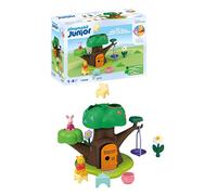 PLAYMOBIL Junior & Disney 71693 Winnie-Pooh & Piglet Casa del Árbol, Incluye Columpio, Juguete sostenible Hecho de plásticos a Base de Plantas, Juguetes para niños y niñas a Partir de 1 año