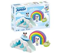 PLAYMOBIL Junior & Disney 71696 Mickey y Minnie Casa en Las Nubes, Incluye Arco Iris, Hecho de plásticos a Base de Plantas, Juguetes para niños y niñas a Partir de 1 año
