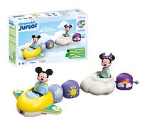 PLAYMOBIL Junior & Disney 71697 Mickey y Minnie Tren Nube, con avión y vehículo de Nube, Juguete sostenible Hecho de plásticos a Base de Plantas, Juguetes para niños y niñas a Partir de 1 año