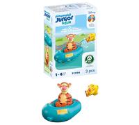 PLAYMOBIL Junior & Disney 71704 Paseo en Bote con Tigger, Que Incluye a Tigger y un pez Tigre, Juguete sostenible Hecho de plásticos a Base de Plantas, Juguetes para niños a Partir de 1 año