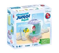 PLAYMOBIL Junior & Disney 71460 Lluvia de Conchas de Ariel, diversión en el baño con Ariel, Juguete sostenible Hecho de plásticos a Base de Plantas, Juguetes para niños y niñas a Partir de 1 año