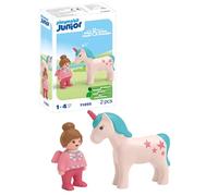 PLAYMOBIL Junior Figura Niña y Unicornio 71893