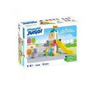 PLAYMOBIL Junior 71703 Torre Aventura con Heladería, Incluye tobogán y Noria, Juguete sostenible Hecho de plásticos a Base de Plantas, Juguetes para niños a Partir de 1 año