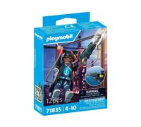 Playmobil Lady Falcon Collectible Superhero - Articulated Hero Figure with Falco