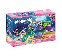 PLAYMOBIL Magic, 70099 Recolectores de Perlas con Manta Raya, para niños a Partir de 4 años