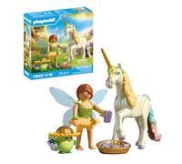 Playmobil Juguete Magic Unicorns Unicornio Lavanda de la Suerte con Hada, detalles adorables 71843