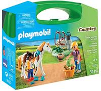PLAYMOBIL - Maletín Grande Cuidado de Caballos (9100)
