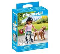 Playmobil Mi Vida Set 71739 Chica Patinadora Con Perro Retriever