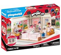 PLAYMOBIL Miraculous, Panadería Francesa, Juguetes a Partir de 4 años, Regalo para niños, Fomenta la Creatividad y el Juego de rol, Panadería para recrear y Funciones de Juego Interactivo