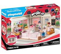 PLAYMOBIL Miraculous, Panadería Francesa, Juguetes a Partir de 4 años, Regalo para niños, Fomenta la Creatividad y el Juego de rol, Panadería para recrear y Funciones de Juego Interactivo