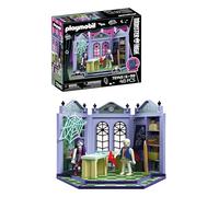 PLAYMOBIL | Monster High™ | Aula Escolar | Aula con Mr. Mummy, Spectra Vondergeist, Pizarra y Tela de araña fosforescente | para Fans a Partir de 5 años | 72145