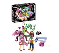 PLAYMOBIL Monster High: Cita de San Valentín | Draculaura y Clawd con Banco y Accesorios | Juguete Infantil a Partir de 5 años | 72043