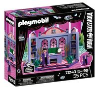 PLAYMOBIL | Monster High™ | Despacho de Bloodgood | Set de Oficina con directora sin Cabeza, Escritorio, Reliquias y Telas de araña fosforescentes | para Fans a Partir de 5 años | 72143