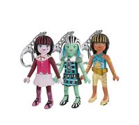 PLAYMOBIL | Monster High | Set de llaveros | Llaveros con Estilo de Frankie Stein, Clawdeen Wolf y Draculaura | para niños a Partir de 4 años | 210528