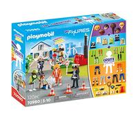 PLAYMOBIL My Figures 70980 Misión de Rescate, 6 Figuras de Juego con más de 1000 Combinaciones posibles, Juguetes de acción para niños a Partir de 5 años