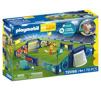 PLAYMOBIL | My Life | Fussball-Arena | Campo de fútbol con Mecanismo de Tiro y 2 porterías | Juguete de fútbol a Partir de 4 años | 72056