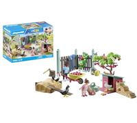 PLAYMOBIL 71510 myLife: Little Chicken Farm, diverse courtyard with animals and