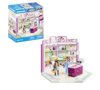 PLAYMOBIL myLife 71537 Salón de Belleza, emocionantes Consejos de Estilo para el Atuendo, Incluyendo broches, Collares y más, Juguetes para niños a Partir de 5 años