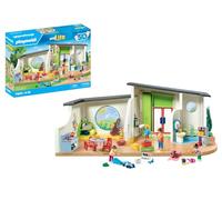 PLAYMOBIL MyLife 71601 Guardería Arcoíris, Gran Set de jardín de Infancia con numerosos Accesorios y un Timbre Que Funciona, Juguetes para niños y niñas a Partir de 4 años