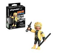 PLAYMOBIL Naruto 71100 Naruto Rikudou Modo Sabio con Camisa Amarilla, pantalón Negro y Sandalias Amarillas, además de un bastón y un Kunai, a Partir de 5 años
