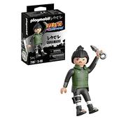Playmobil - Figura de Shikamaru con chaleco verde, pantalón y botas negras y Kunai ㅤ