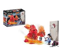 PLAYMOBIL Naruto Shippuden 70666 Sasuke vs. Itachi, Batalla interactiva Entre Hermanos con el Mangekyou Sharingan y el espíritu energético Susano'o, Juguetes para niños a Partir de 5 años