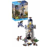 PLAYMOBIL Novelmore 71483 Torre de Caballeros con Herrero y dragón, los Caballeros de Novelmore contra los Bandidos de Burnham, Juegos de rol imaginativos, Juguetes para niños a Partir de 4 años