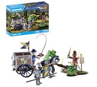 PLAYMOBIL Novelmore 71484 Convoy de Novelmore con Bandido, peligrosa Batalla por el Oro, Juegos de rol imaginativos y Divertidos, Juguetes para niños a Partir de 4 años