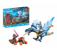PLAYMOBIL Novelmore 71644 Dragón de Combate, Incluyendo un dragón móvil, Dos Caballeros y Accesorios para Aventuras épicas, Juguetes llenos de acción para niños y niñas a Partir de 4 años
