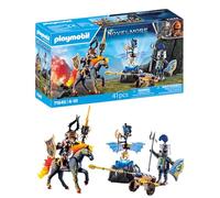 PLAYMOBIL Novelmore 71645 Guardia Acorazado, Incluyendo Dos Caballeros, un Caballo y valiosa Armadura, Juguetes llenos de acción para niños y niñas a Partir de 4 años