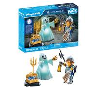 PLAYMOBIL | Novelmore | Fantasma del Castillo y Caballero | Juguete para niños y niñas a Partir de 4 años | 71797
