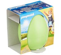 PLAYMOBIL Ostereier Huevo Niña con Gansos, Color carbón (70083)