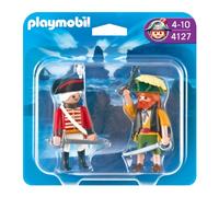 PLAYMOBIL - Pack de 2 Figuras Pirata y Soldado (4127)