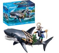 Playmobil Piratas 71793 Pirata Y Tiburón Gigante