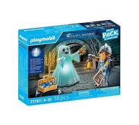 PLAYMOBIL | Novelmore | Fantasma del Castillo y Caballero | Juguete para niños y niñas a Partir de 4 años | 71797