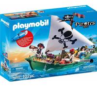 Playmobil Piratas Bote De Piratas Con Motor Sumergible 70151