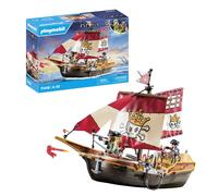PLAYMOBIL Pirates 71418 Barco Pirata, emocionantes Aventuras en Alta mar, con Ac