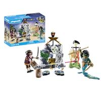 PLAYMOBIL Pirates 71420 Búsqueda del Tesoro, en Busca del cráneo de Cristal, un emocionante Mundo Submarino con un Pirata y un Anguila Morena, Juguetes para niños a Partir de 4 años
