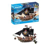 PLAYMOBIL Pirates 71530 Gran Barco Pirata, emocionante Batalla Naval y búsqueda Secreta de Tesoros en Alta mar, Incluyendo cañones, proyectiles y Ancla, Juguetes para niños a Partir de 4 años