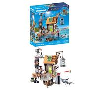 PLAYMOBIL | Pirates | Puerto Pirata con prisión de corsarios | Figuras de Piratas | Juguetes Piratas | Juguete para niños y niñas a Partir de 4 años | 71792